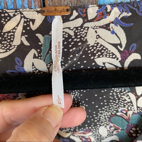 Free People Floral Long Sleeve Tunic Top - Picture 2 of 7